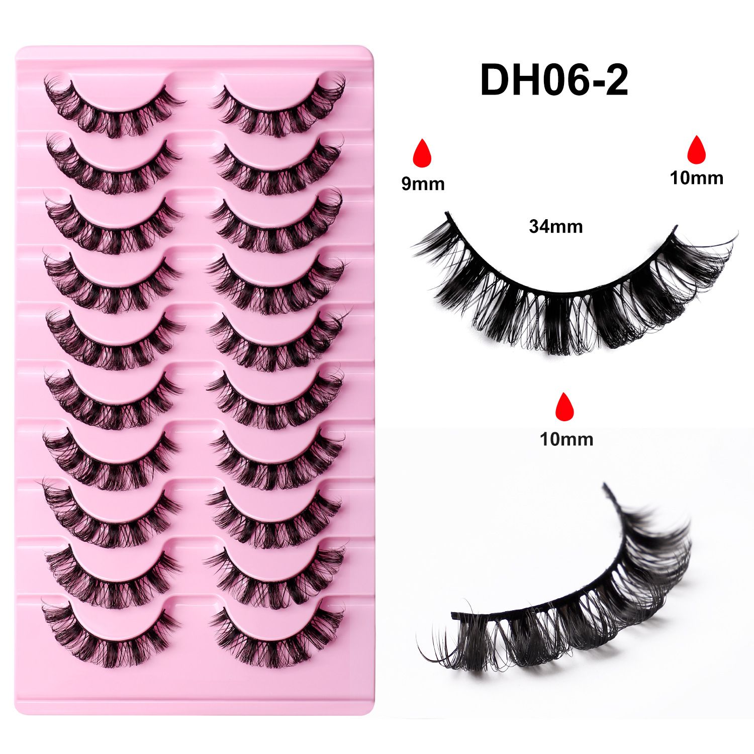 Fox Eye Glue-On Lashes 3D Volumized Curly Look  Hard Band for Stage & Daily Wear  Easy to Apply & Reusable Long-Lasting All Day Ideal for African Women Makeup  lashes,cluster lash set