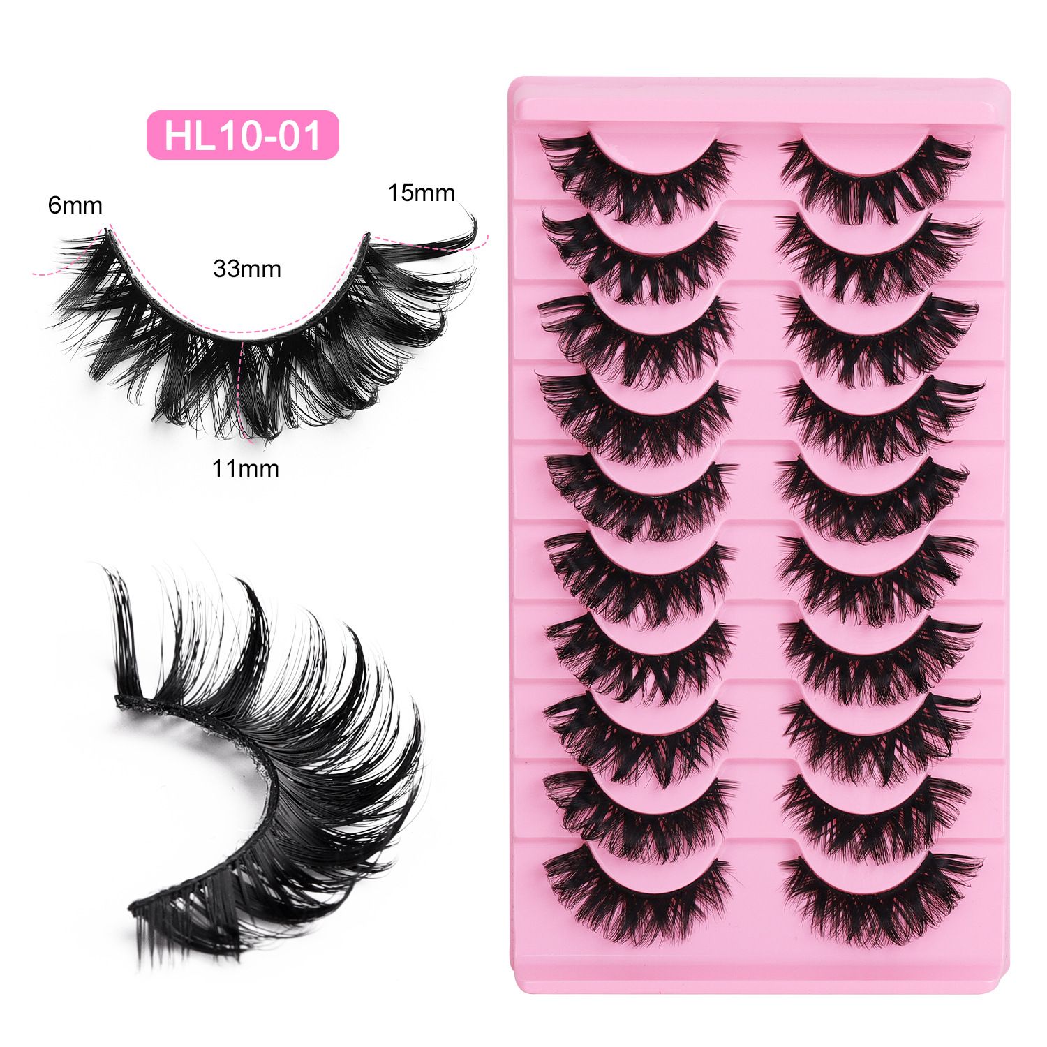 Fox Eye Glue-On Lashes 3D Volumized Curly Look  Hard Band for Stage & Daily Wear  Easy to Apply & Reusable Long-Lasting All Day Ideal for African Women Makeup  lashes,cluster lash set