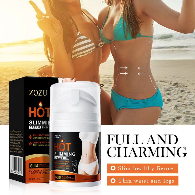 ZOZU Hot Slimming Cream Fat Burning Slimming Cream Anti-Cellulite Body Shaping Cream Lose Weight Thigh Belly Arm Fat Fast Acting Weight Loss Cellulite Treatment Natural Extract Firming Cream