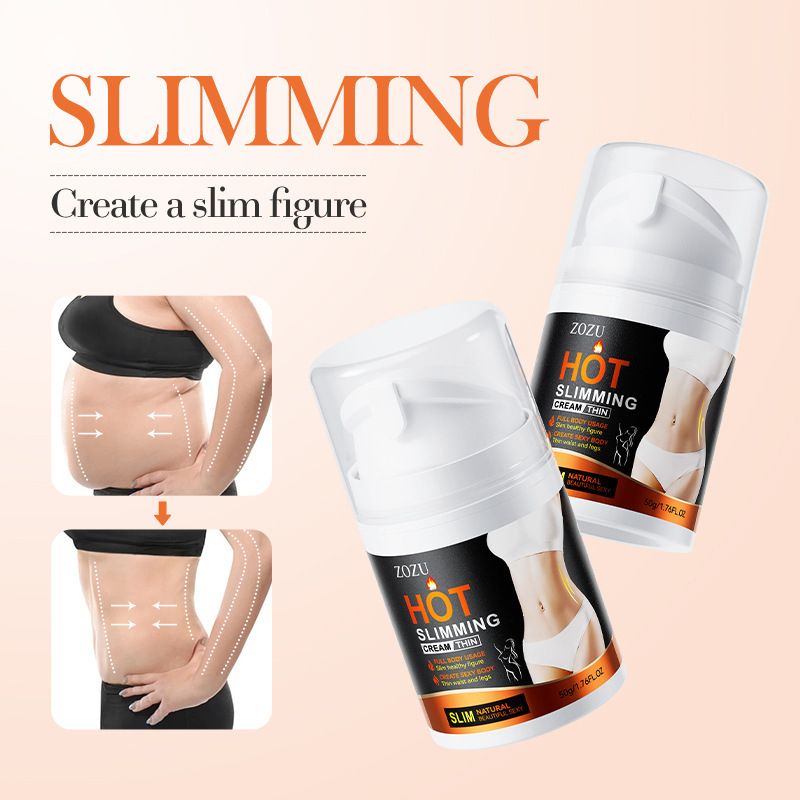 ZOZU Hot Slimming Cream Fat Burning Slimming Cream Anti-Cellulite Body Shaping Cream Lose Weight Thigh Belly Arm Fat Fast Acting Weight Loss Cellulite Treatment Natural Extract Firming Cream