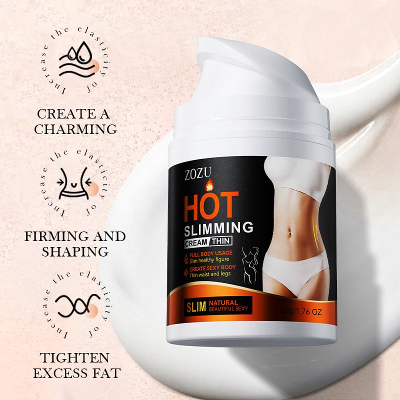 ZOZU Hot Slimming Cream Fat Burning Slimming Cream Anti-Cellulite Body Shaping Cream Lose Weight Thigh Belly Arm Fat Fast Acting Weight Loss Cellulite Treatment Natural Extract Firming Cream