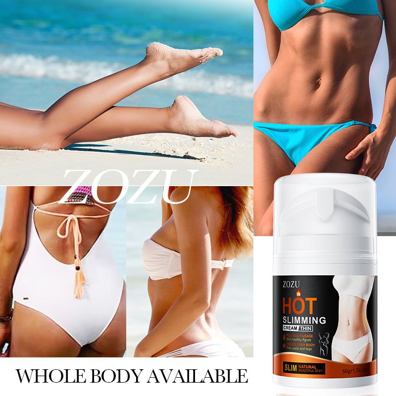 ZOZU Hot Slimming Cream Fat Burning Slimming Cream Anti-Cellulite Body Shaping Cream Lose Weight Thigh Belly Arm Fat Fast Acting Weight Loss Cellulite Treatment Natural Extract Firming Cream