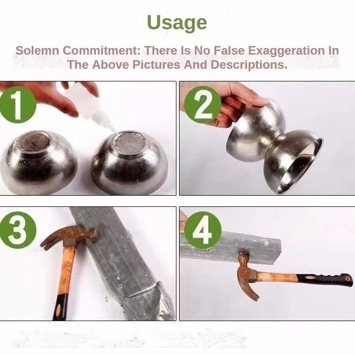 Universal Glues Liquid Welding Repair Glue Ultra-strong Adhesive Waterproof Quick-drying High & Low Temperature Resistance Bonding Metal Glass Plastic Wood Shoe Repair Furniture Door Repair Tool