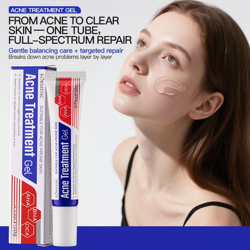 KORMESIC Salicylic Acid Acne Cream Arbutin Acne Treatment Cream Centella Asiatica Anti-Acne Cream Gently Reduces Redness Unclogs Pores Controls Oil Fades Dark Spots Smooth Clear Skin - Acne Prone Skin