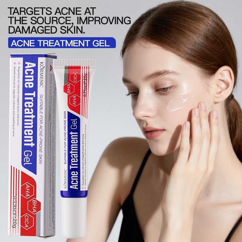 KORMESIC Salicylic Acid Acne Cream Arbutin Acne Treatment Cream Centella Asiatica Anti-Acne Cream Gently Reduces Redness Unclogs Pores Controls Oil Fades Dark Spots Smooth Clear Skin - Acne Prone Skin
