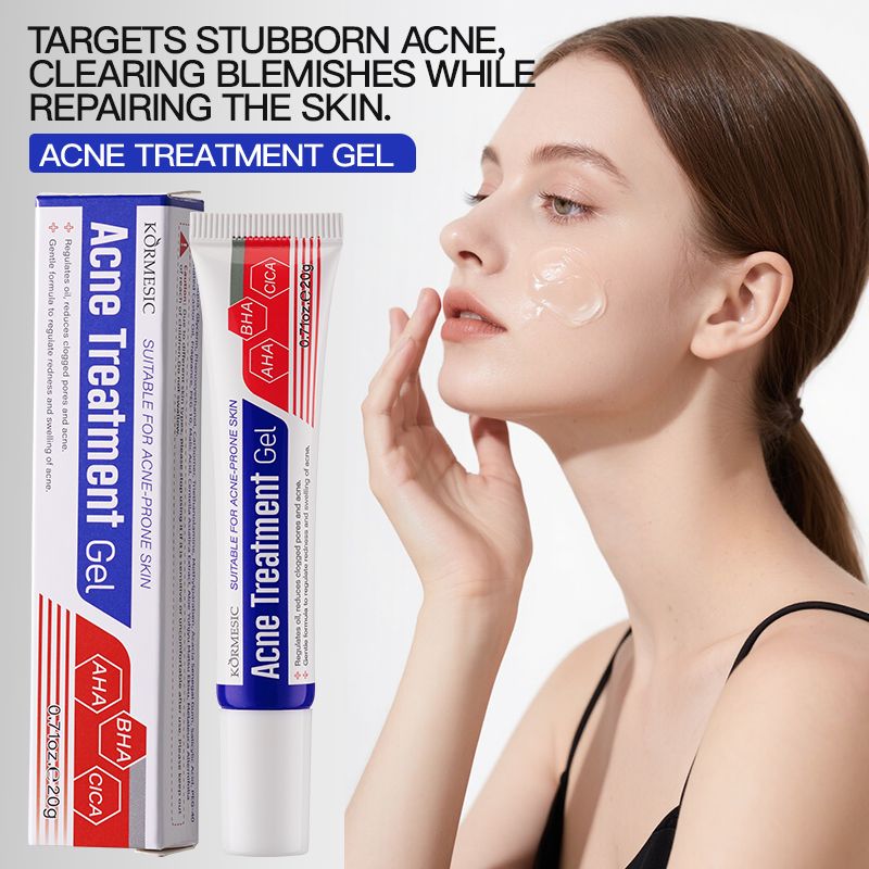 KORMESIC Salicylic Acid Acne Cream Arbutin Acne Treatment Cream Centella Asiatica Anti-Acne Cream Gently Reduces Redness Unclogs Pores Controls Oil Fades Dark Spots Smooth Clear Skin - Acne Prone Skin