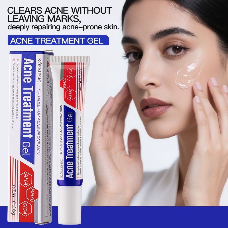 KORMESIC Salicylic Acid Acne Cream Arbutin Acne Treatment Cream Centella Asiatica Anti-Acne Cream Gently Reduces Redness Unclogs Pores Controls Oil Fades Dark Spots Smooth Clear Skin - Acne Prone Skin