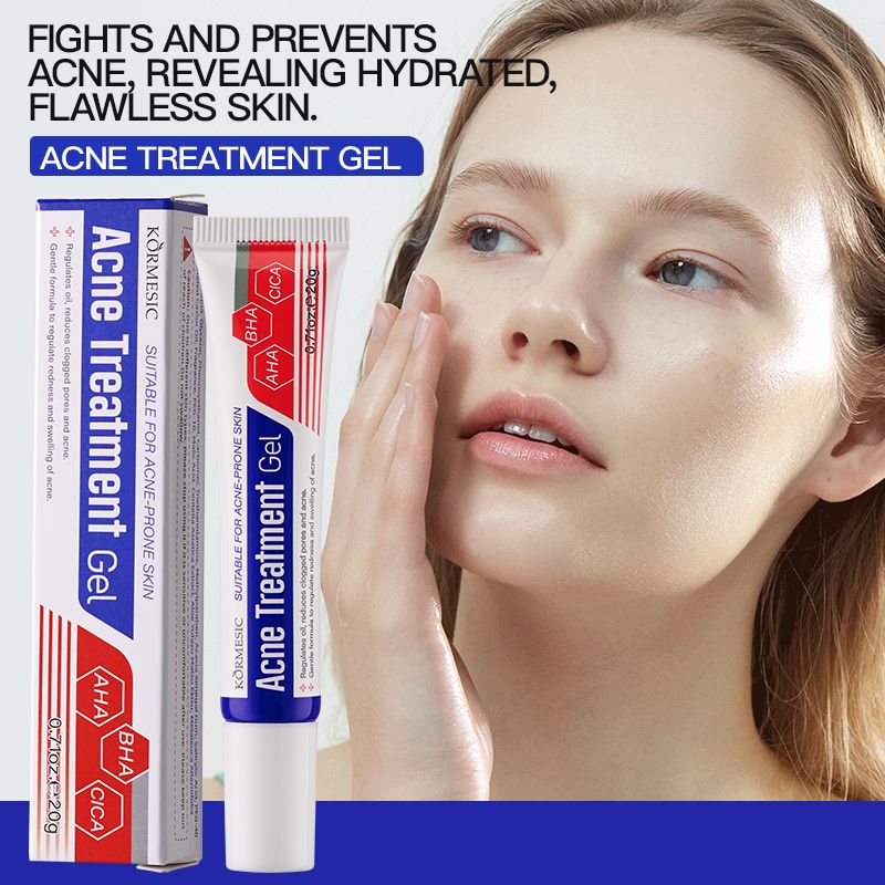 KORMESIC Salicylic Acid Acne Cream Arbutin Acne Treatment Cream Centella Asiatica Anti-Acne Cream Gently Reduces Redness Unclogs Pores Controls Oil Fades Dark Spots Smooth Clear Skin - Acne Prone Skin
