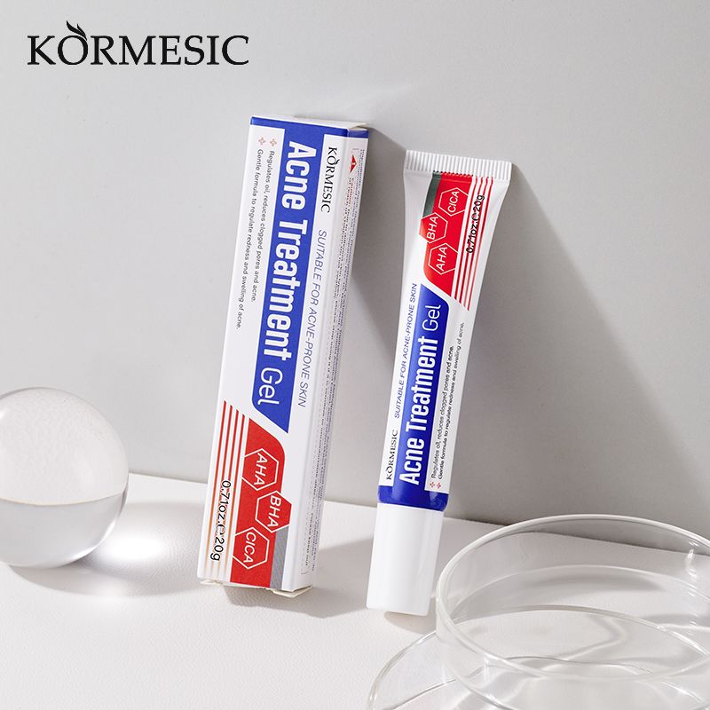 KORMESIC Salicylic Acid Acne Cream Arbutin Acne Treatment Cream Centella Asiatica Anti-Acne Cream Gently Reduces Redness Unclogs Pores Controls Oil Fades Dark Spots Smooth Clear Skin - Acne Prone Skin