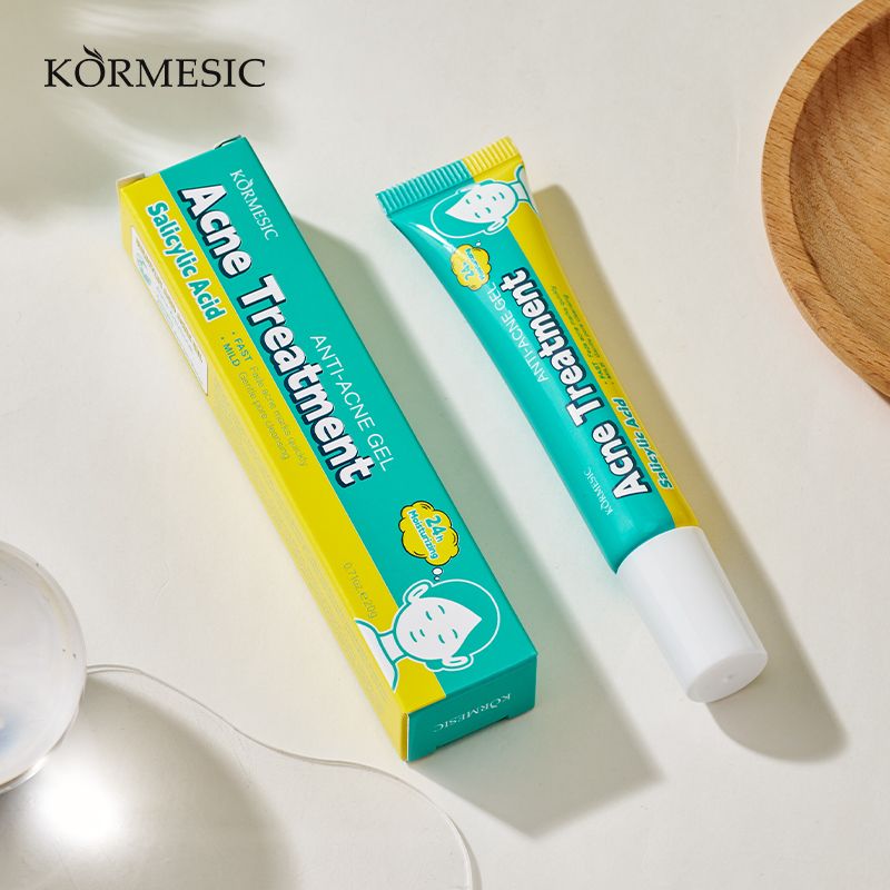 KORMESIC Salicylic Acid Acne Cream Arbutin Acne Treatment Cream Centella Asiatica Anti-Acne Cream Gently Reduces Redness Unclogs Pores Controls Oil Fades Dark Spots Smooth Clear Skin - Acne Prone Skin