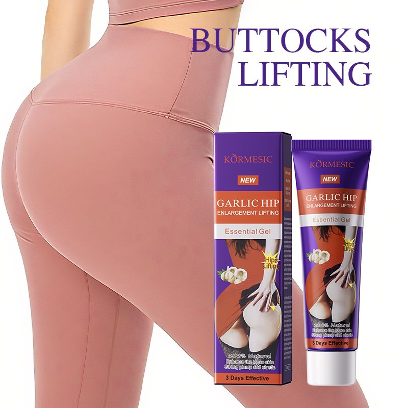 KORMESIC Garlic Butt & Hip Enlargement Oil Garlic Hip Lift Gel Buttock Enhancement Cream Lift Firm Hip Plump Buttock Tighten Sagging Skin Boost Elasticity Up Ass Oil Big Butt Booster Cream