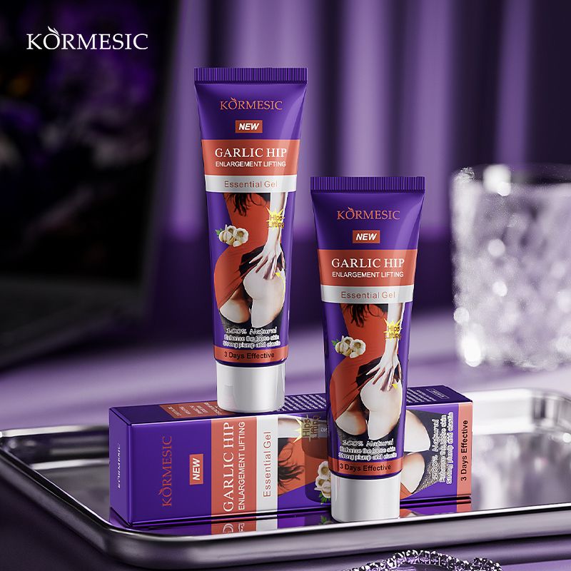KORMESIC Garlic Butt & Hip Enlargement Oil Garlic Hip Lift Gel Buttock Enhancement Cream Lift Firm Hip Plump Buttock Tighten Sagging Skin Boost Elasticity Up Ass Oil Big Butt Booster Cream