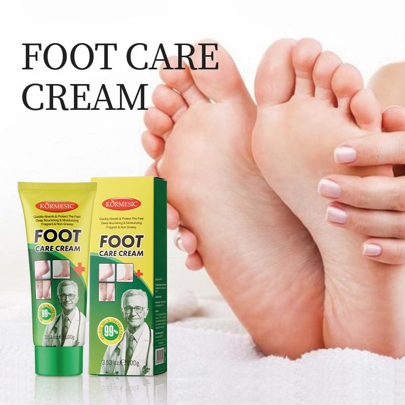 KORMESIC Feet Chapped Cream Repair Cracked Heels Dry Cracked Feet Rescue Foot Cracks Split Heels Hard Skin & Cracks Heel Fissures Plantar Rhagades Painless Deep Skin Fissures Moisturizer 100g