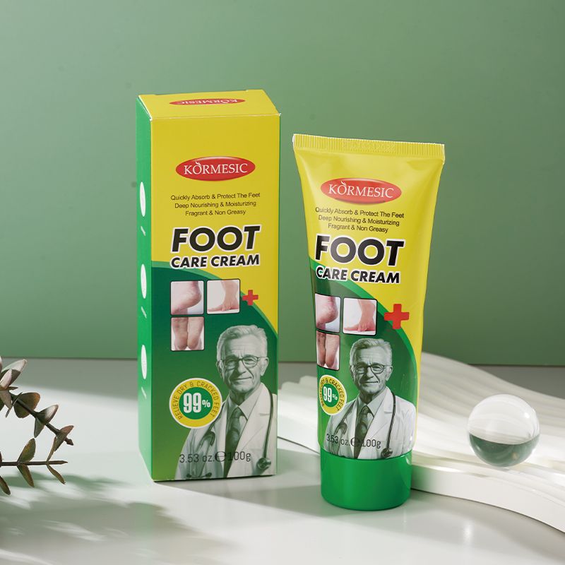 KORMESIC Feet Chapped Cream Repair Cracked Heels Dry Cracked Feet Rescue Foot Cracks Split Heels Hard Skin & Cracks Heel Fissures Plantar Rhagades Painless Deep Skin Fissures Moisturizer 100g