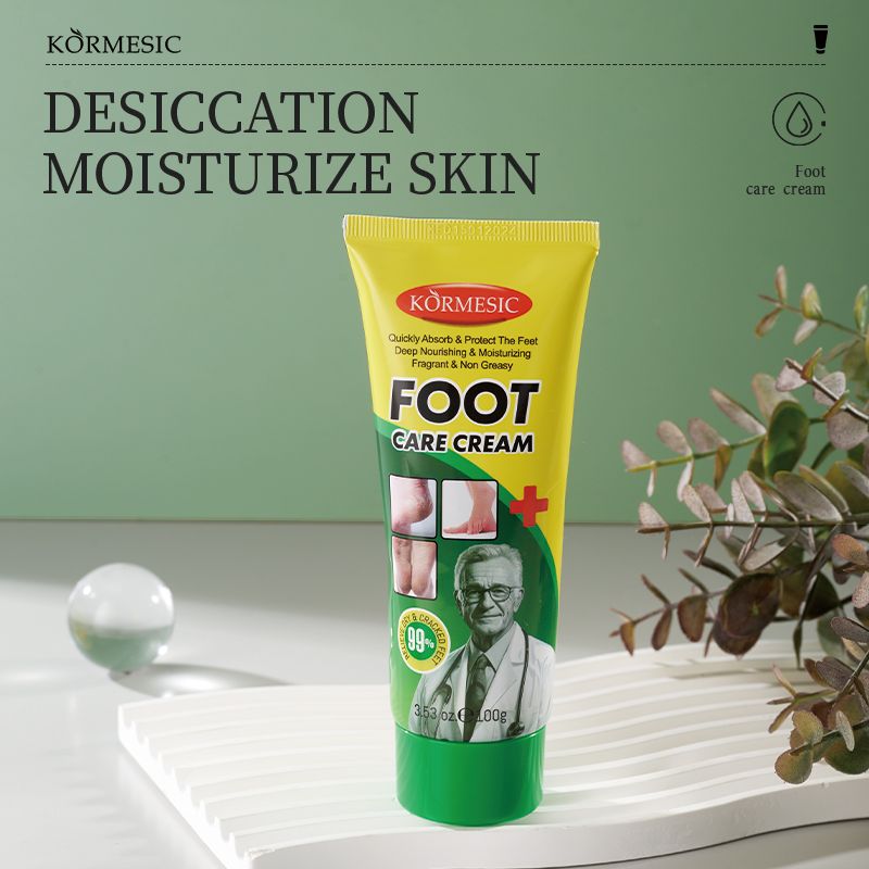 KORMESIC Feet Chapped Cream Repair Cracked Heels Dry Cracked Feet Rescue Foot Cracks Split Heels Hard Skin & Cracks Heel Fissures Plantar Rhagades Painless Deep Skin Fissures Moisturizer 100g