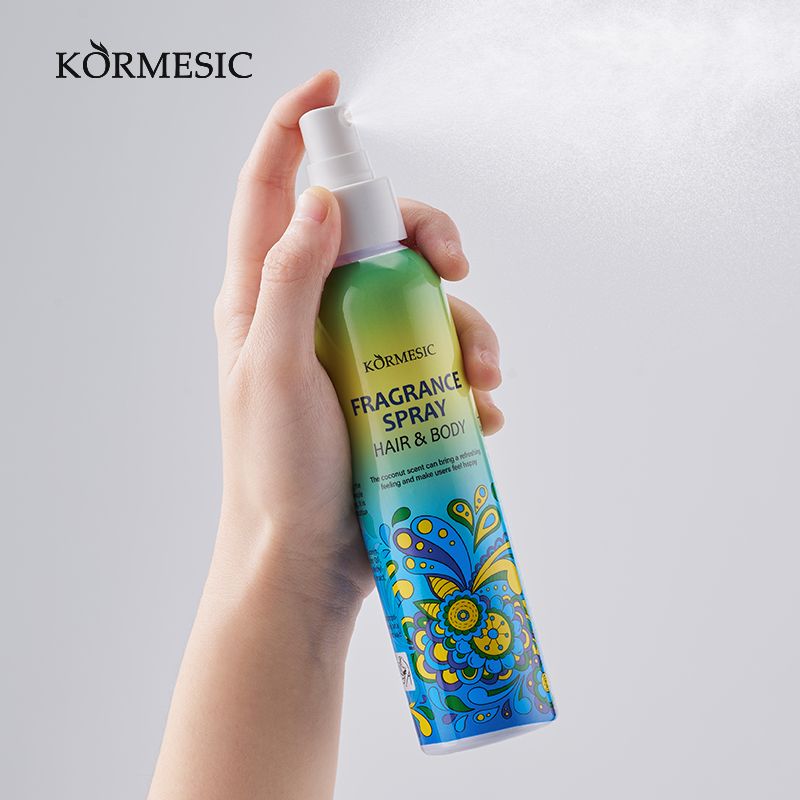 KORMESIC 2-in-1 Hair Body Fragrance Spray Long-Lasting Natural Scent Perfume Strong Fragrance Plant Extract Natural Extract Fresh Scent Body Mist Refreshing Coconut Milk Vanilla Milk All-Day Freshness