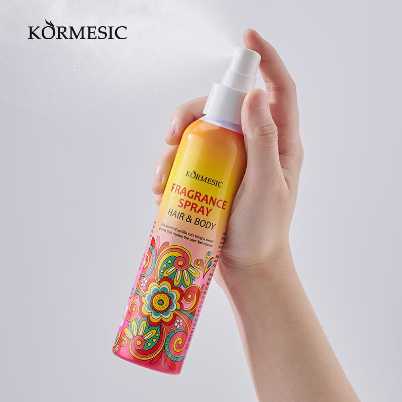KORMESIC 2-in-1 Hair Body Fragrance Spray Long-Lasting Natural Scent Perfume Strong Fragrance Plant Extract Natural Extract Fresh Scent Body Mist Refreshing Coconut Milk Vanilla Milk All-Day Freshness
