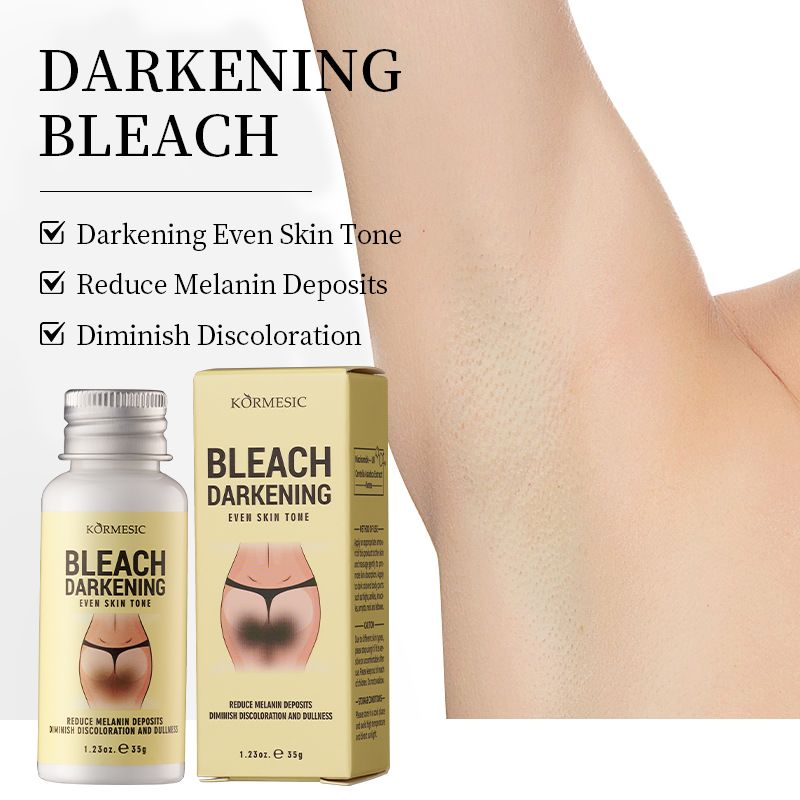 KORMESIC Niacinamide Body Whitening Cream Darkening Bleach Private Parts Underarm Inner Thigh Intimate Bleaching Serum Whiten Knee Butt Knuckles Brighten Cream Armpits Elbow Knees Joint Dark Spots