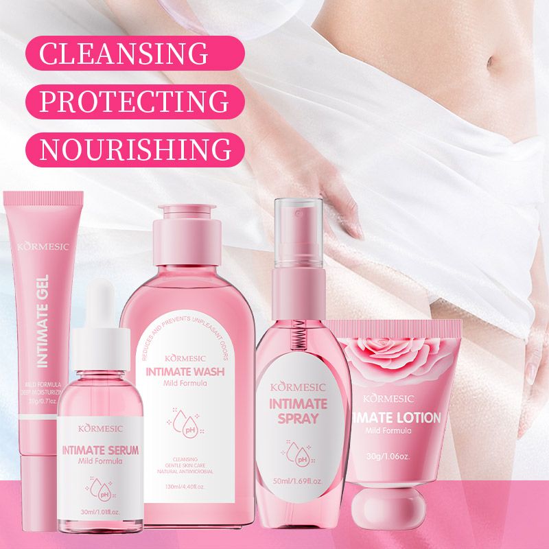 KORMESIC Fresh Scent Antibacterial Intimate Wash Gentle pH Balanced Feminine Wash Odor Control Vaginal Wash Prevents Infection Intimate Hygiene Cleansing Feminine Hygiene Feminine Care Feminine Odor