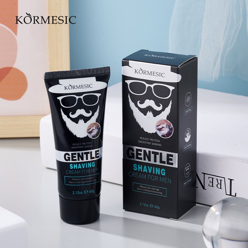 KORMESIC Man Shaving Cream Set Aloe Vera Extract Formula Sensitive Skin Ultra Gentle Smooth Shave Beard Safety Razors Prevents Hurt Skin Beard Shaving Foam Bump-Free Anti-Irritation Hydrating