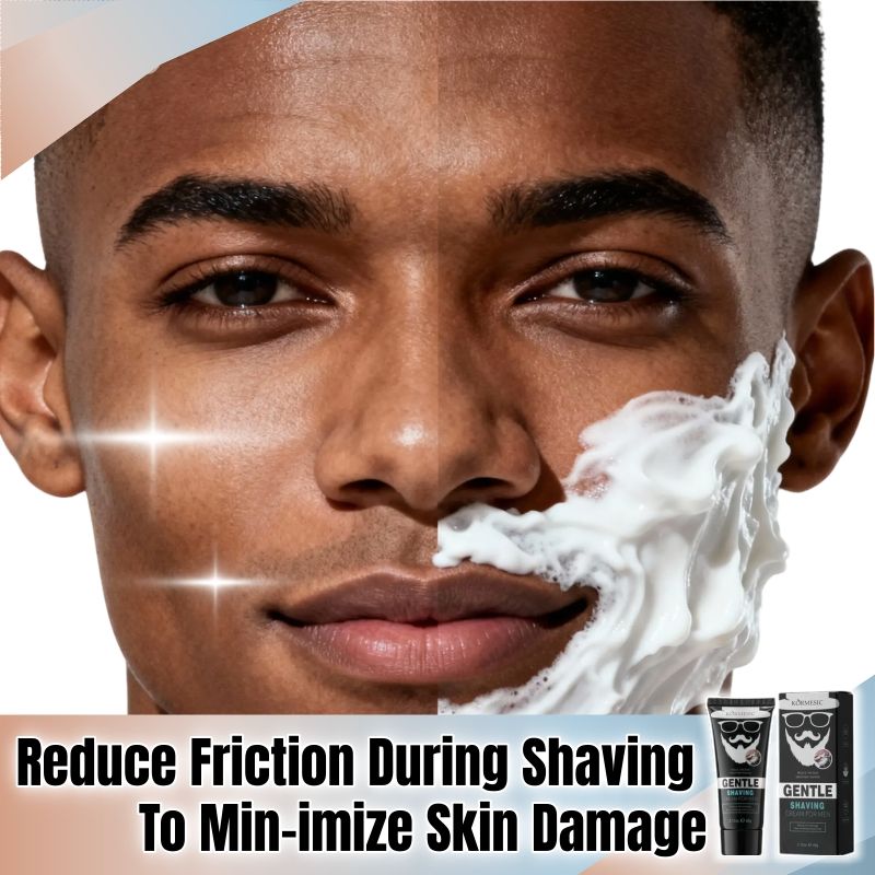 KORMESIC Man Shaving Cream Set Aloe Vera Extract Formula Sensitive Skin Ultra Gentle Smooth Shave Beard Safety Razors Prevents Hurt Skin Beard Shaving Foam Bump-Free Anti-Irritation Hydrating