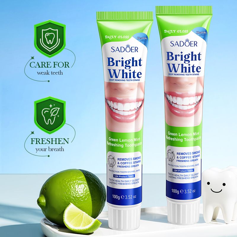 (13pcs Family Pack) SADOER Toothpastes & Toothbrushes Set Strong Teeth Fresh Breath Oral Care Kit Whitening Teeth Remove Yellow Teeth Plaque Removal Gum Care Healthy Gums Remove Teeth Stains