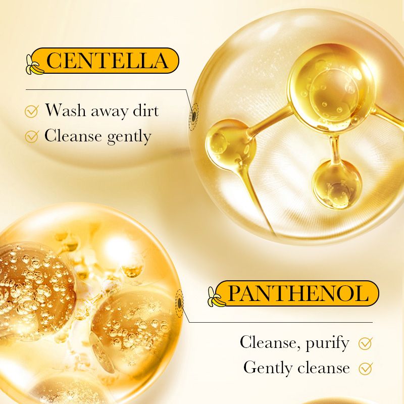 2pcs SADOR Banana Face Wash Facial Cleanser Foam Facial cleanser Foam Cleanser Skin Care Face Cleanser Amino Acid Brightening Oil Control Deep Pore Cleanser Sensitive Skin Ph Balanced Natural Skincare