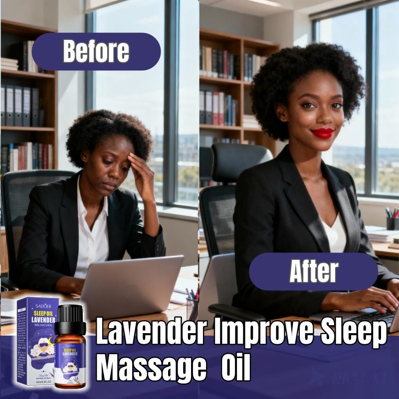 3pcs Lavender Massage Oil Improve Sleep Essential Oil Skin Care Oil Antiwrinkle Alleviate Fatigue Restore Vitality Insomnia Calm Aromatherapy Relax Remove Spot Stress Relief Brightening Reduce Acne