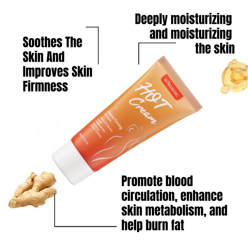 Slimming Hot Cream Lose Weight Management Fat Burning Body Shaping Thigh & Belly Fat Fast Acting Weight Loss Cellulite Treatment Natural Extract Firming Cream
