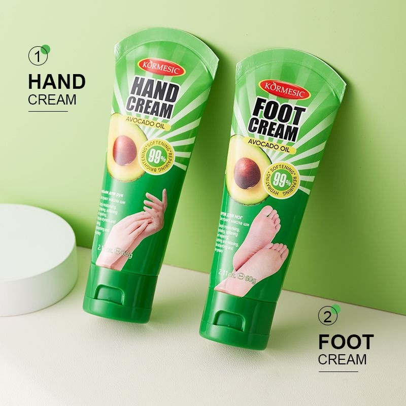 KORMESIC Avocad Hand Foot Chapped Cream Repair Cracked Heels Dry Cracked Feet Rescue Foot Cracks Split Heels Hard Skin & Cracks Heel Fissures Plantar Rhagades Painless Deep Skin Fissures Moisturizer