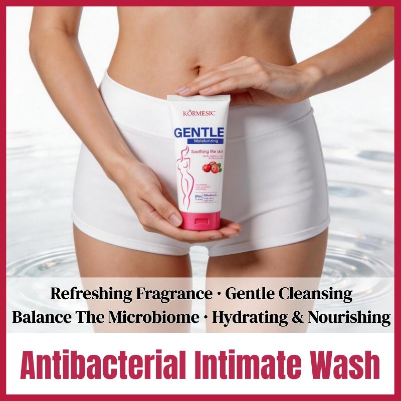KORMESIC Fresh Scent Antibacterial Intimate Wash Gentle pH Balanced Feminine Wash Odor Control Vaginal Wash Prevents Infection Intimate Hygiene Cleansing Feminine Hygiene Feminine Care Feminine Odor
