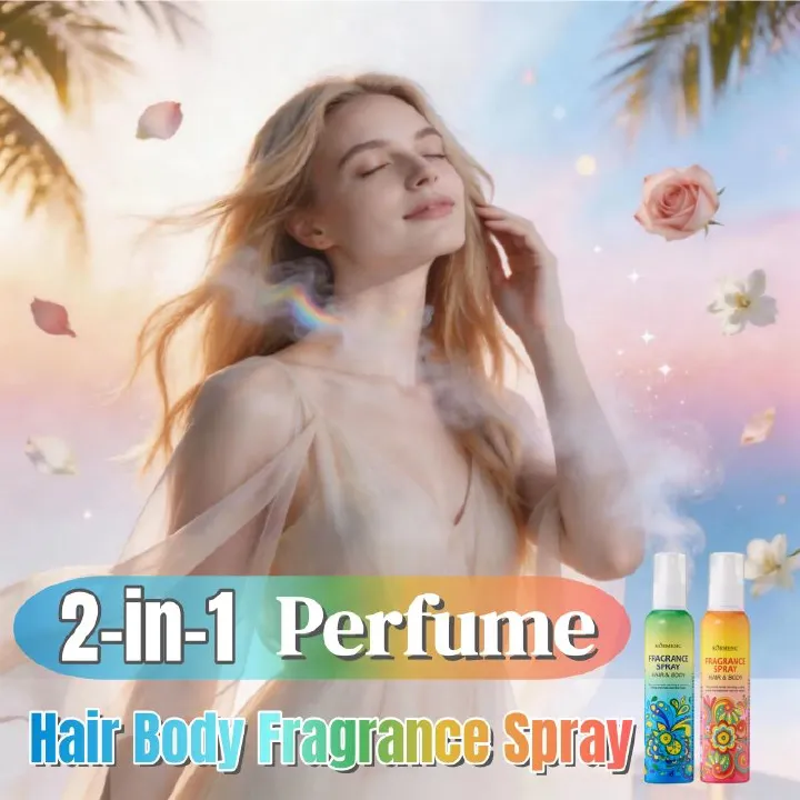 KORMESIC 2-in-1 Hair Body Fragrance Spray Long-Lasting Natural Scent Perfume Strong Fragrance Plant Extract Natural Extract Fresh Scent Body Mist Refreshing Coconut Milk Vanilla Milk All-Day Freshness