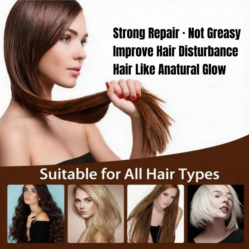 KORMESIC 2-in-1 Biotin Hair Essential Spray Oil Natural Ginger Extract Moisturizing Hair Deep Nourishing Hair Adds Shine Biotin Leave-In Treatment Repair Hair Damage Smooth Frizz Detangle Heat Protect