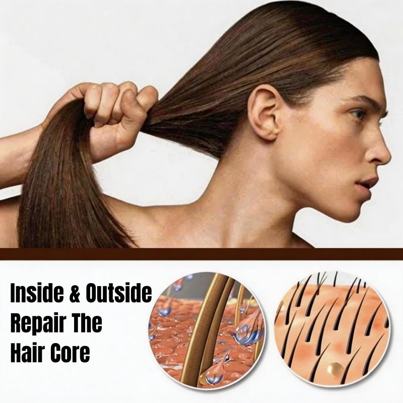 KORMESIC 2-in-1 Biotin Hair Essential Spray Oil Natural Ginger Extract Moisturizing Hair Deep Nourishing Hair Adds Shine Biotin Leave-In Treatment Repair Hair Damage Smooth Frizz Detangle Heat Protect