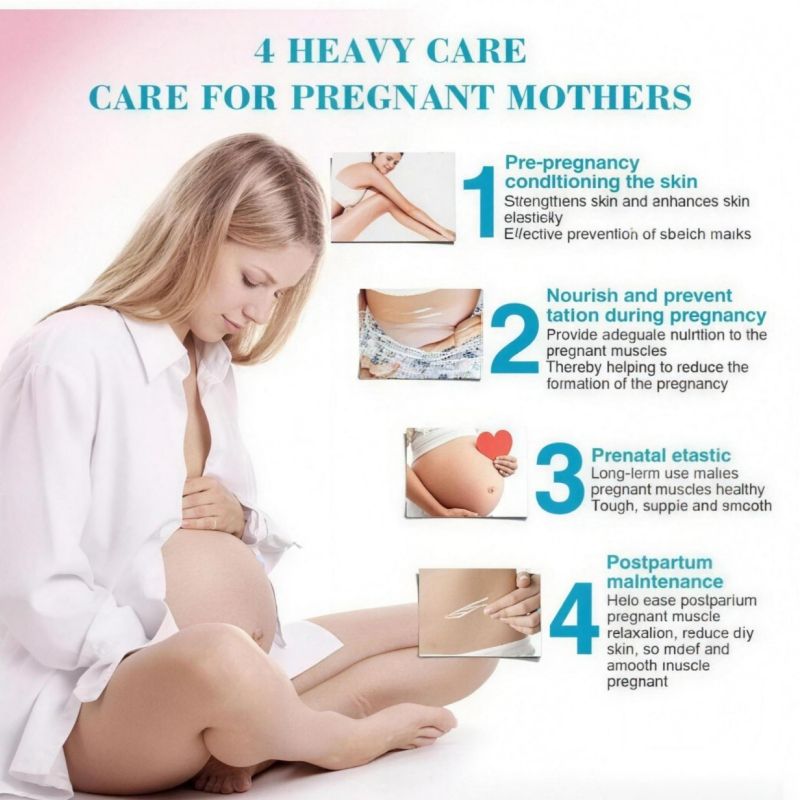 KORMESIC 100% Natural Herbal Stretch Mark Cream Reduces Stretch Marks Safe Mom Pregnancy Belly Cream Anti-Wrinkle Moisturizing Whitening Firms Skin Cell Regeneration Reduce Wrinkles Firm Wrinkled Skin