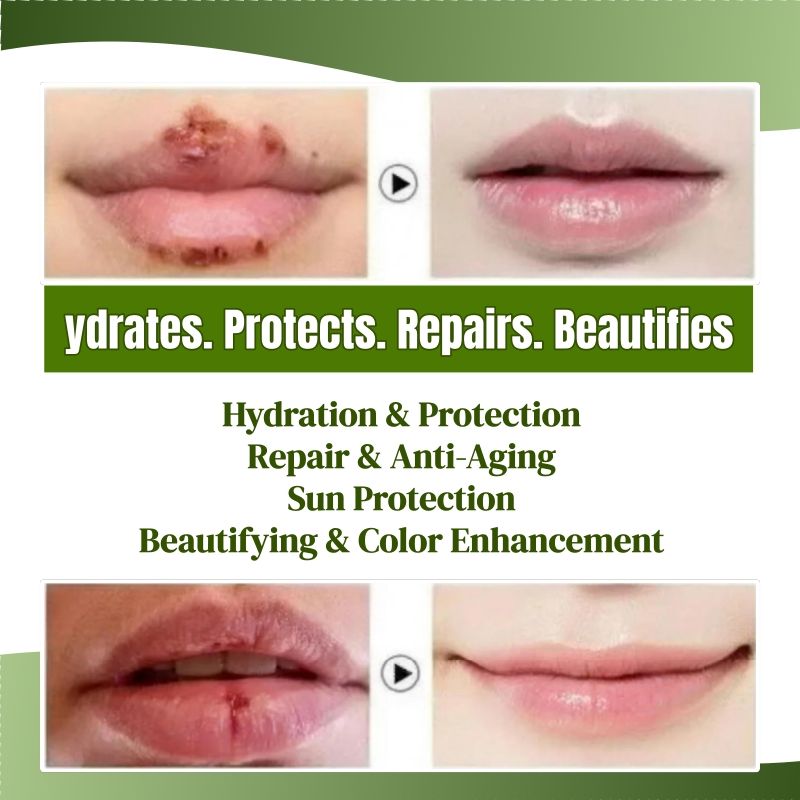 KORMESIC Natural Aloe Vera Lip Balm Moisturizing Hydrating Soothing Repair Dry Chapped Lips Soothes & Plumps Lips Reduces Lip Wrinkles & Restores Smoothness Non-Greasy Fast Absorbing Formula Lip Care