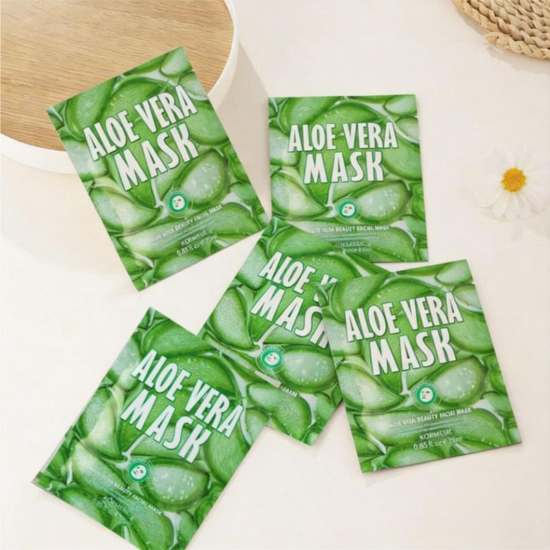 KORMESIC Natural Aloe Vera Face Mask Natural Extract Deep Hydration Moisturizing Whitening Cooling Soothes Sunburn Redness Calms Irritation Sunburn Relief Repair Dry Skin Fast Absorbing After Sun Care