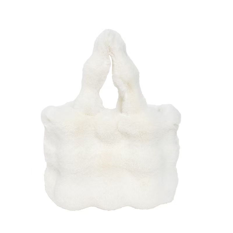 New Plush Bag - Women's Hand-Held Tote Bag Fashionable And Large-Capacity Crossbody Bag Suitable For School And Commuting The Highest Quality Available On The Entire Internet.