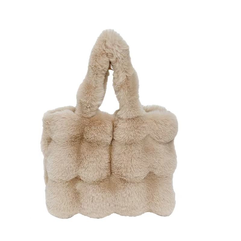 New Plush Bag - Women's Hand-Held Tote Bag Fashionable And Large-Capacity Crossbody Bag Suitable For School And Commuting The Highest Quality Available On The Entire Internet.