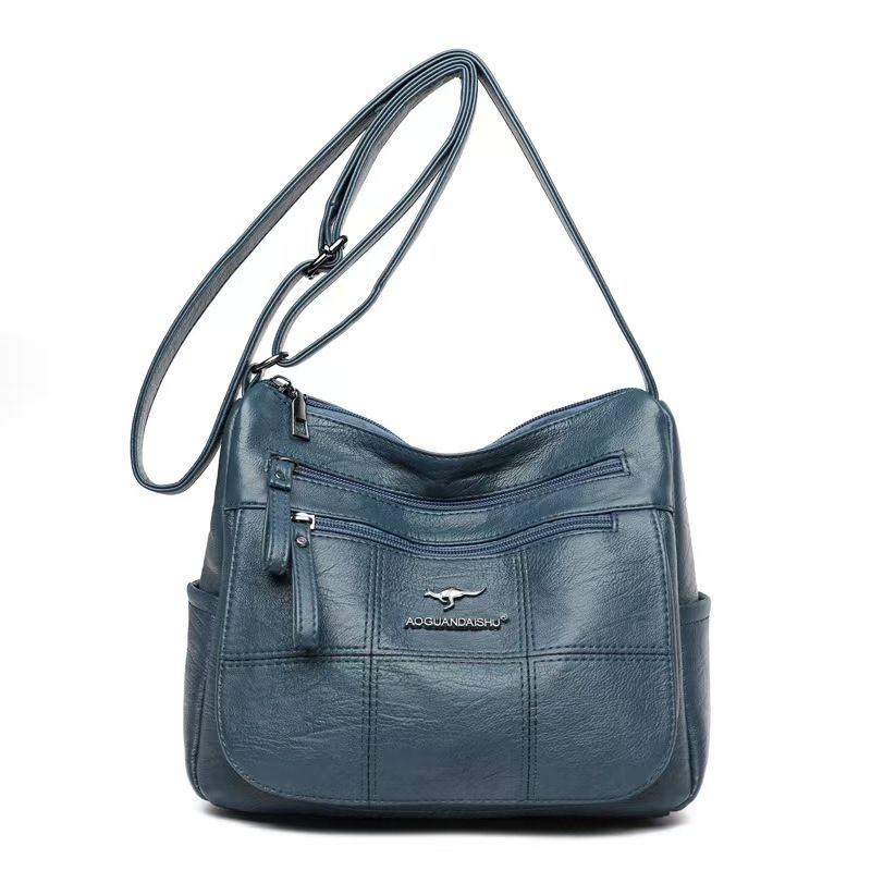 The New Trendy Single-Shoulder Bag With A Retro Style And Soft Leather Is A Mom Bag Suitable For Casual Shopping It Is A Lightweight Cross-body Bag That Is The Top Quality Product On The Entire Intern