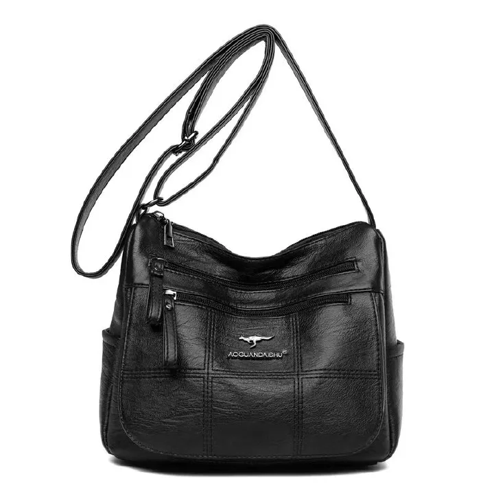 The New Trendy Single-Shoulder Bag With A Retro Style And Soft Leather Is A Mom Bag Suitable For Casual Shopping It Is A Lightweight Cross-body Bag That Is The Top Quality Product On The Entire Intern