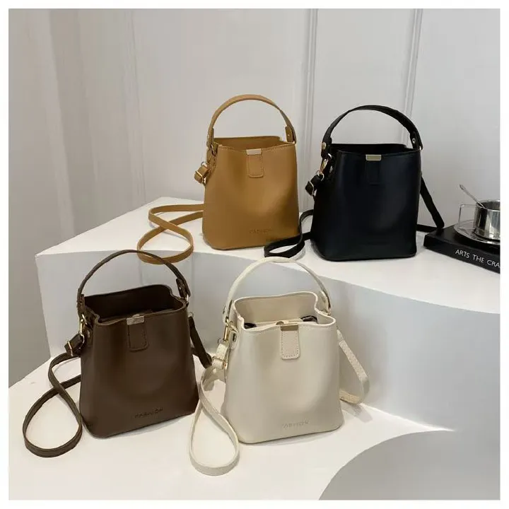Newly-Released Fashionable Handbag For Women In Korean Style - Versatile Bucket Bag. Korean-Style Simple Crossbody Bag Top Quality Across The Entire Network.