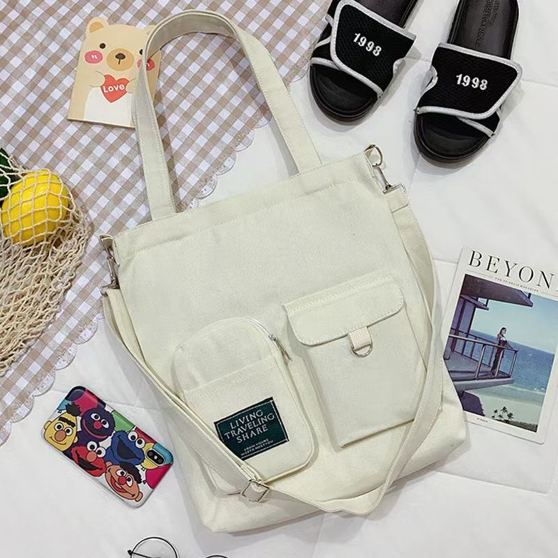 New Style Canvas Bag - Personalized Crossbody Bag For Students School Campus Handbag Simple And Casual Korean-Style Shoulder Bag The Highest Quality Available online.