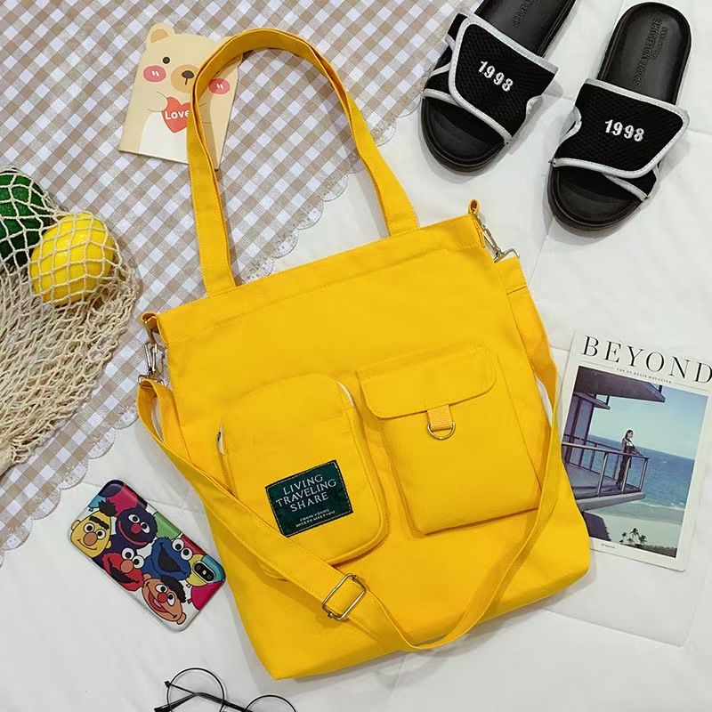 New Style Canvas Bag - Personalized Crossbody Bag For Students School Campus Handbag Simple And Casual Korean-Style Shoulder Bag The Highest Quality Available online.