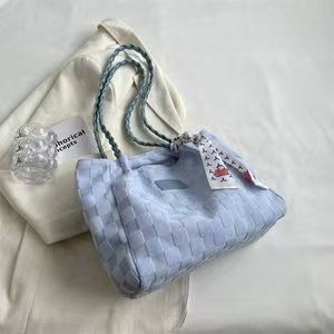 Spring New Large Capacity Handbag - Women's Casual Multi-purpose Canvas Shoulder Bag With High-Quality Texture - Ideal For School Or Commuting Tote Bag