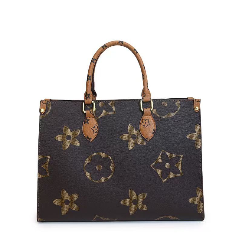 Vintage Classic Handbag - Women's Floral Tote Bag - High-End Commuting Handbag With Shoulder Strap - Large Capacity - Top Quality Across The Board