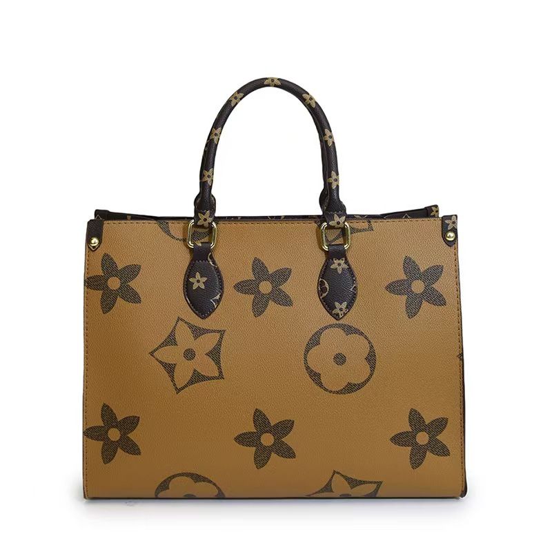 Vintage Classic Handbag - Women's Floral Tote Bag - High-End Commuting Handbag With Shoulder Strap - Large Capacity - Top Quality Across The Board