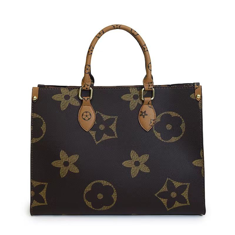 Vintage Classic Handbag - Women's Floral Tote Bag - High-End Commuting Handbag With Shoulder Strap - Large Capacity - Top Quality Across The Board