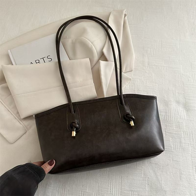 High Level Of Appearance Sense Retro Style Large Capacity Bag For Women New Autumn/Winter Commuter Single Shoulder Bag Handbag Tote Bag The Best Quality Across The Entire Network.