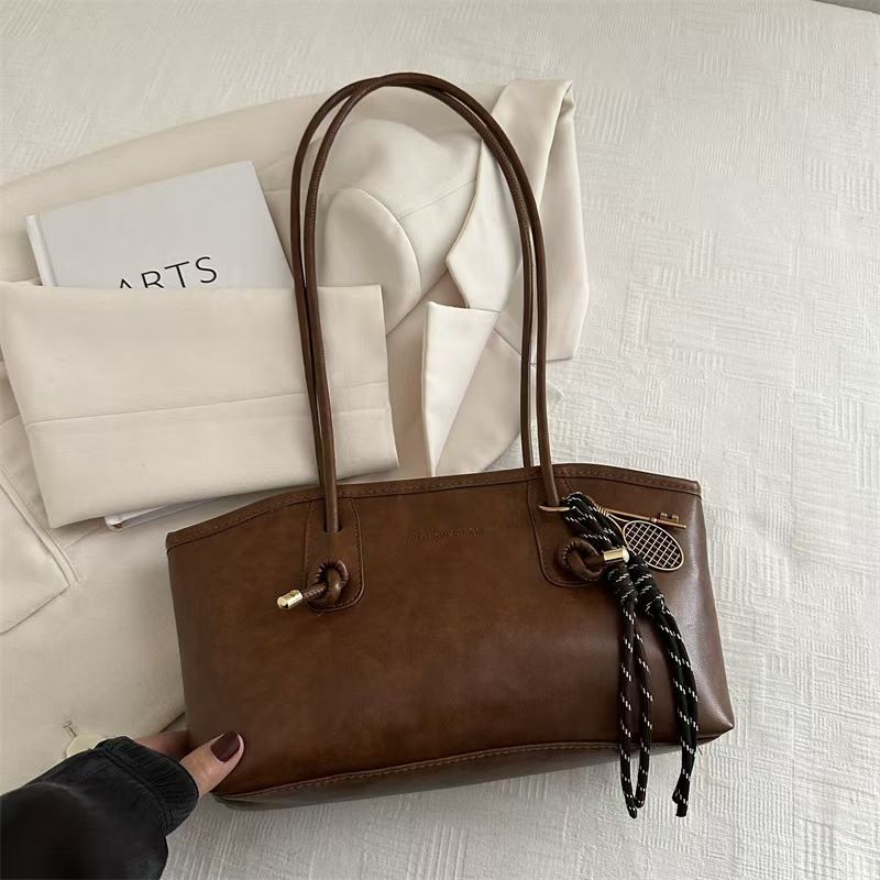 High Level Of Appearance Sense Retro Style Large Capacity Bag For Women New Autumn/Winter Commuter Single Shoulder Bag Handbag Tote Bag The Best Quality Across The Entire Network.